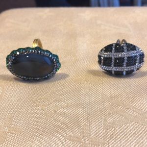 Silver Crystal Rings